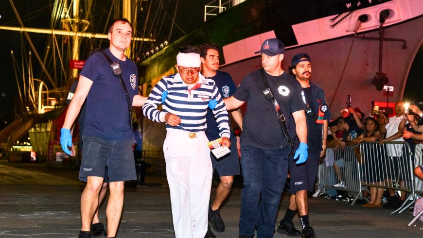 Mexican Navy Ship’s Tragic Crash Into Brooklyn Bridge Claims 2 Lives - Bio Points News