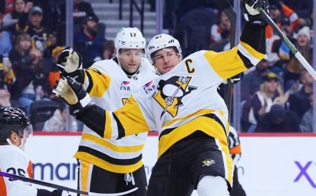 Penguins Dominate Flyers 5–1 as Crosby Leads the Charge - Bio Points New