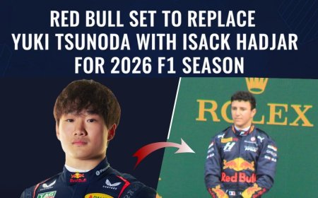 Red Bull Set to Replace Yuki Tsunoda With Isack Hadjar for 2026 F1 Season - Bio Points News