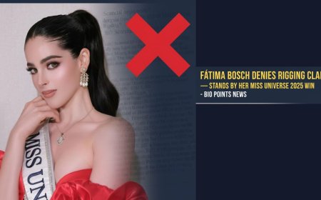 Fátima Bosch denies rigging claims — stands by her Miss Universe 2025 win  - Bio Points News