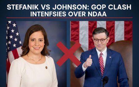 Stefanik vs Johnson: GOP Clash Intensifies Over NDAA   - Bio Points News