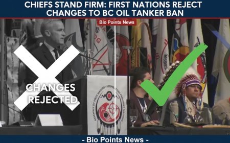 Chiefs Stand Firm: First Nations Reject Changes to BC Oil Tanker Ban  - Bio Points News