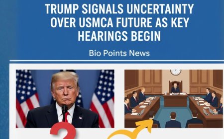 Trump Signals Uncertainty Over USMCA Future as Key Hearings Begin - Bio Points News