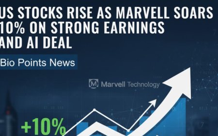 US Stocks Rise as Marvell Soars 10% on Strong Earnings and AI Deal - Bio Points News