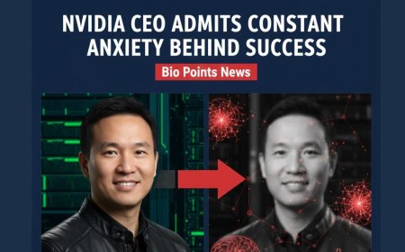 Nvidia CEO Admits Constant Anxiety Behind Success - Bio Points News
