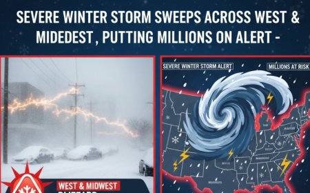 Severe Winter Storm Sweeps Across West and Midwest, Putting Millions on Alert - Bio Points News
