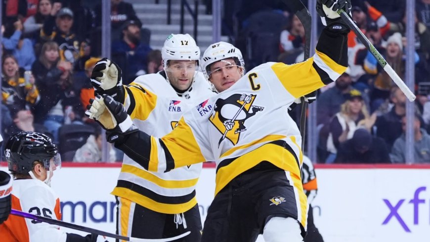 Penguins Dominate Flyers 5–1 as Crosby Leads the Charge - Bio Points New