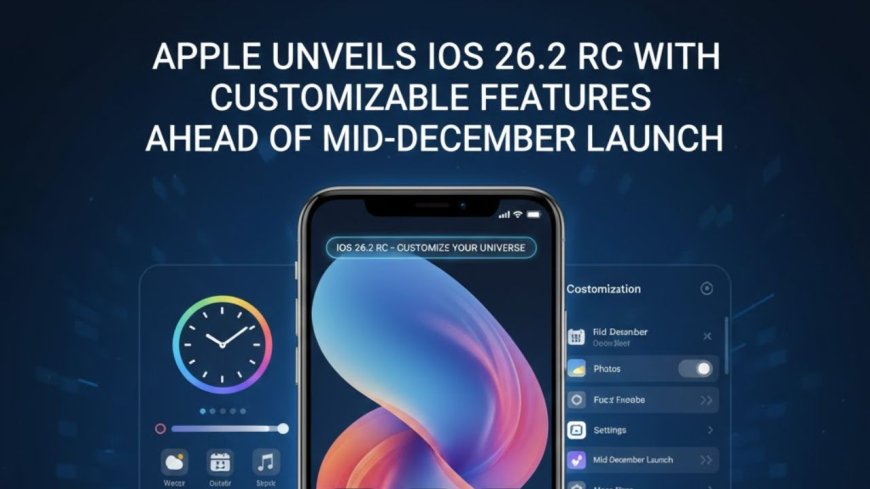 Apple Unveils iOS 26.2 RC with Customizable Features Ahead of Mid-December Launch - Bio Points News