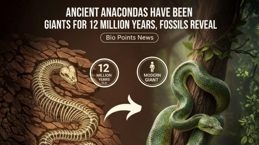 Ancient Anacondas Have Been Giants for 12 Million Years, Fossils Reveal - Bio Points News