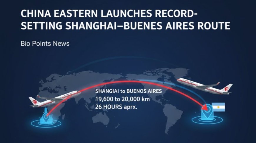 China Eastern Launches Record-Setting Shanghai–Buenos Aires Route - Bio Points News