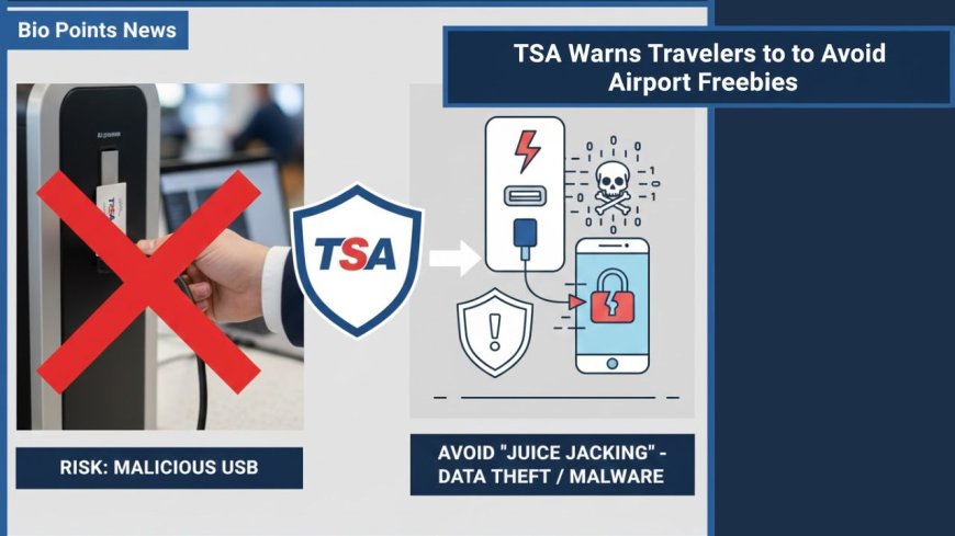 TSA Warns Travelers to Avoid Airport Freebies (airport USB security) - Bio Points News