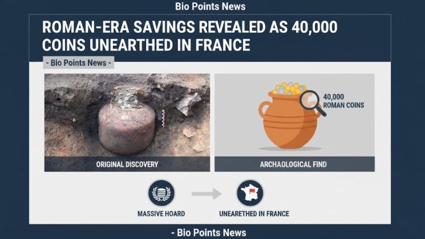 Roman-Era Savings Revealed as 40,000 Coins Unearthed in France - Bio Points News