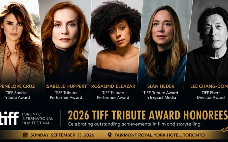 Penélope Cruz Leads First 2026 TIFF Tribute Award Honorees