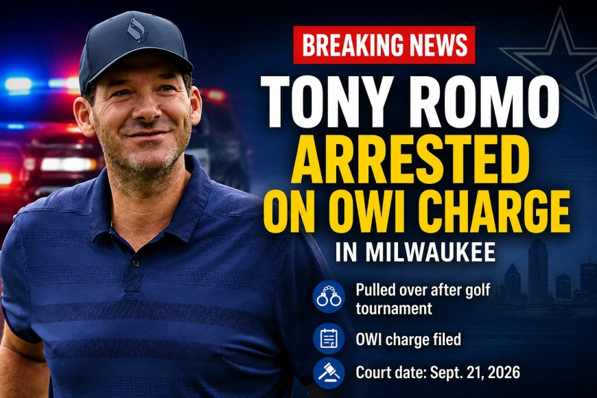 Tony Romo OWI Arrest: What Happens Next for the CBS Analyst