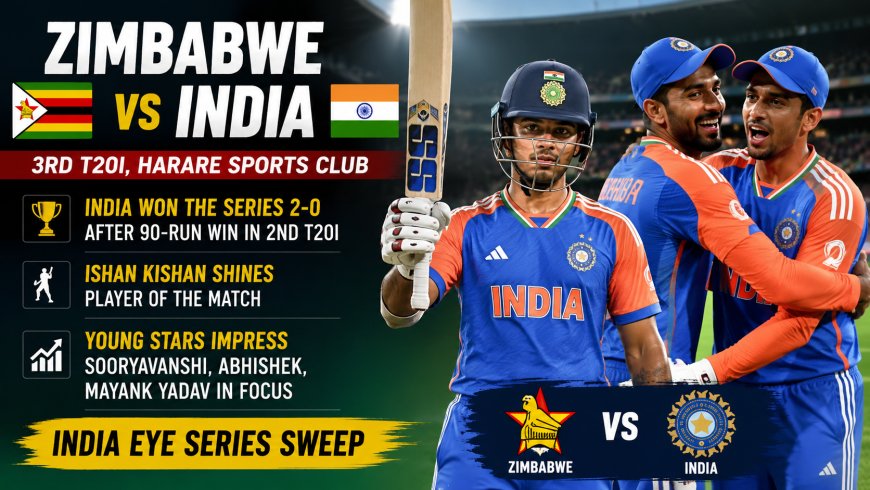 Zimbabwe vs India: Young Stars Eye Series Sweep in 3rd T20I