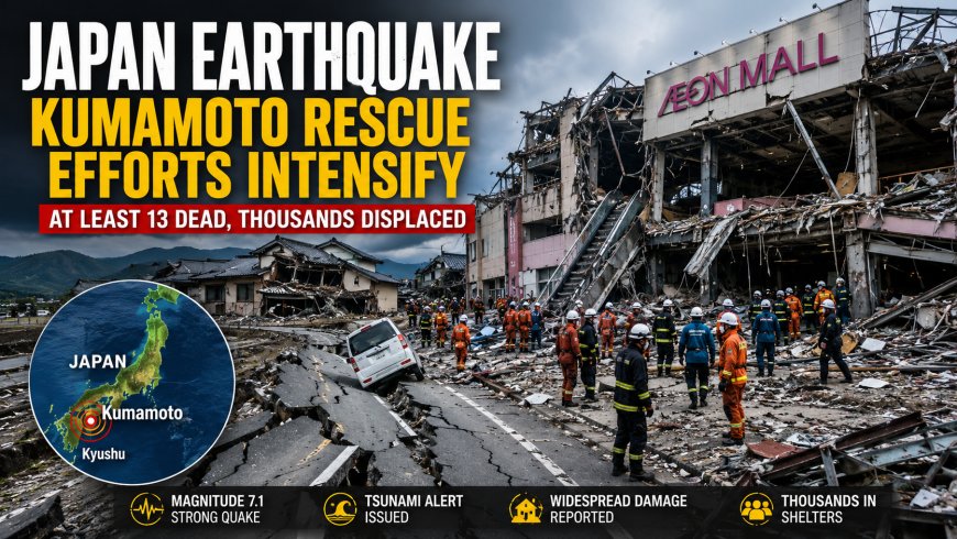 Japan Earthquake: Kumamoto Rescue Efforts Intensify After Deadly Quake