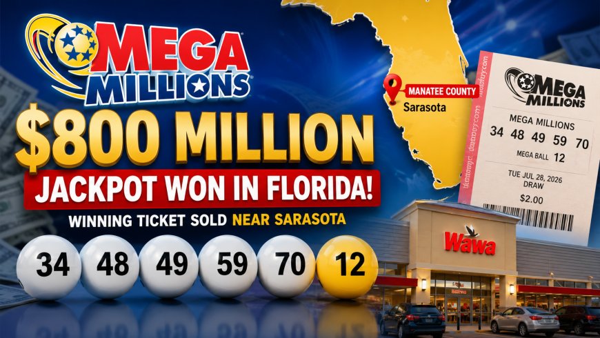 Mega Millions $800 Million Jackpot Won in Florida: Ticket Sold Near Sarasota