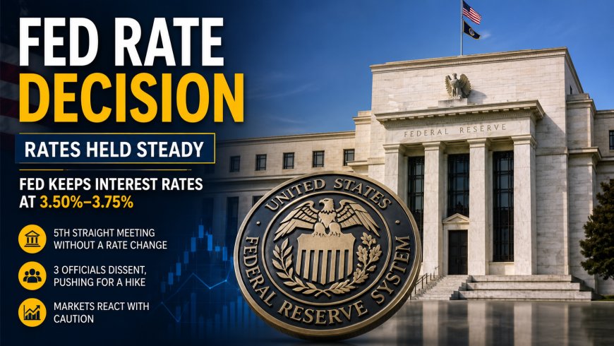 Fed Rate Decision: Why the Fed Held Interest Rates Steady