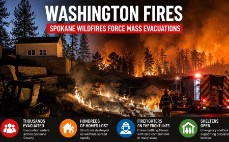 Washington Fires Update: Spokane Wildfires Force Mass Evacuations