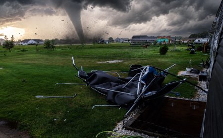 Weather Storms and Tornadoes Hit Chicago Region