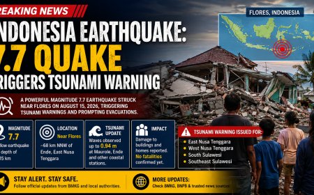 Indonesia Earthquake: 7.7 Quake Triggers Tsunami Warning