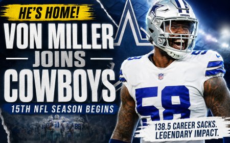 Von Miller Joins Cowboys for 15th NFL Season
