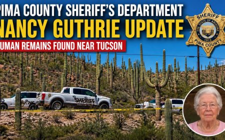 Pima County Sheriff's Department Gives Nancy Guthrie Update After Human Remains Found Near Tucson