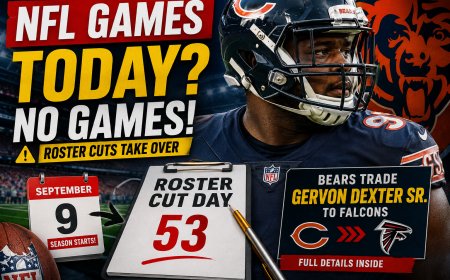 NFL Games Today: No Games as Roster Cuts Take Over