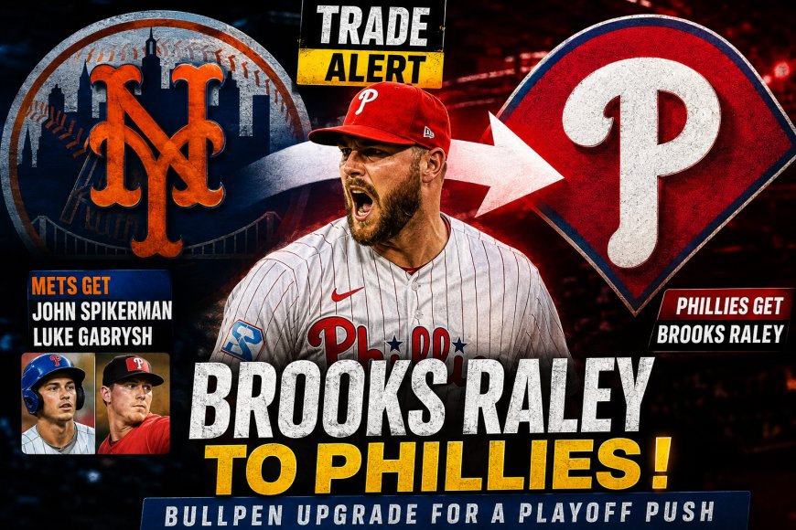 Brooks Raley Trade Gives Phillies Bullpen a Key Deadline Boost