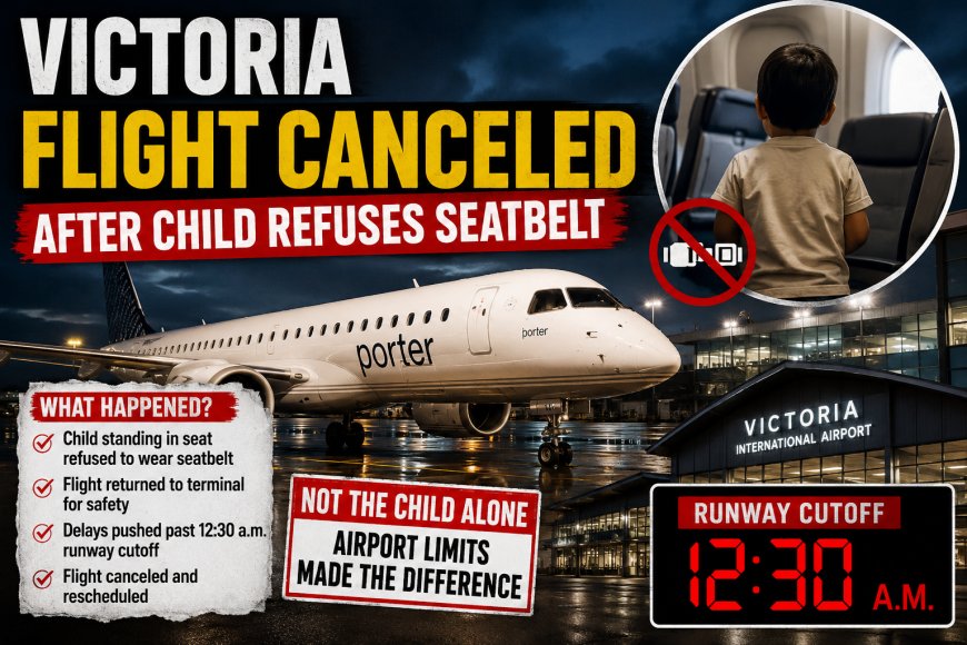 Victoria Flight Canceled After Child Refuses Seatbelt