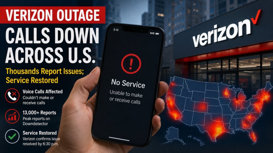 Verizon Outage Hits Calls Across U.S.; Service Restored