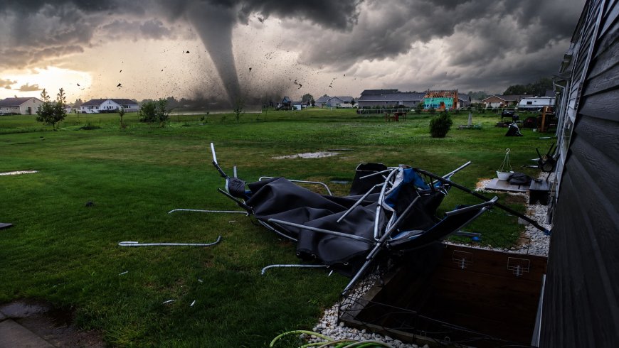 Weather Storms and Tornadoes Hit Chicago Region