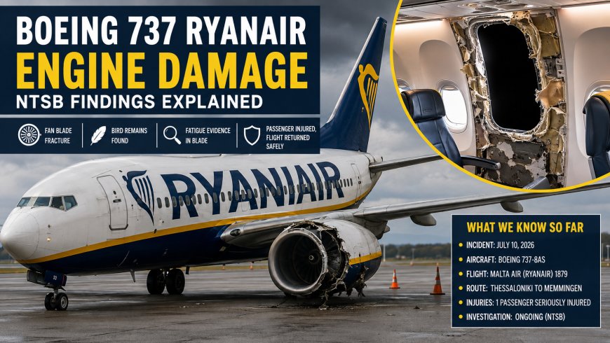 Boeing 737 Ryanair Engine Damage: NTSB Findings