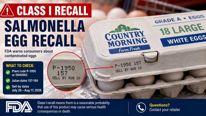 Class I Salmonella Egg Recall: What to Check in Your Fridge