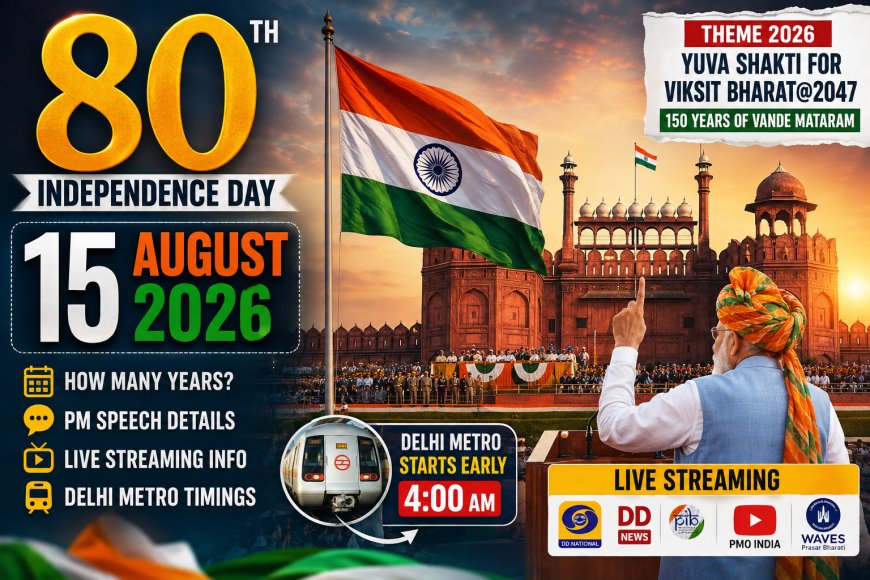 15 August Independence Day 2026: Theme, Speech & More