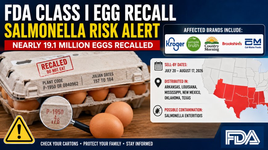FDA Class I Egg Recall: Brands, Codes and States Affected