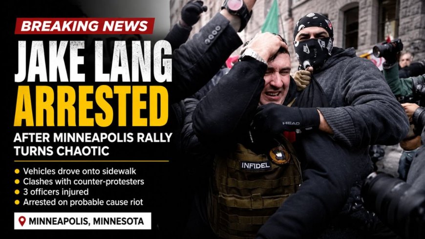 Jake Lang Arrested After Minneapolis Rally Turns Chaotic