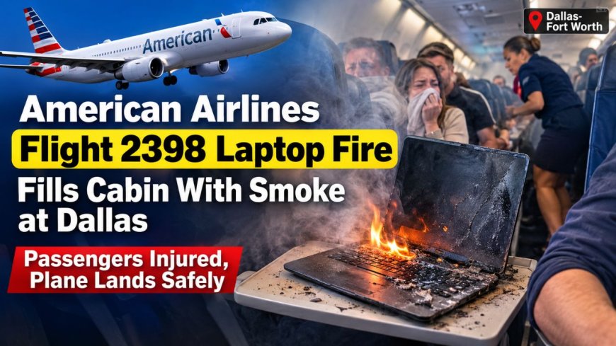 American Airlines Flight 2398 Laptop Fire Fills Cabin at Dallas