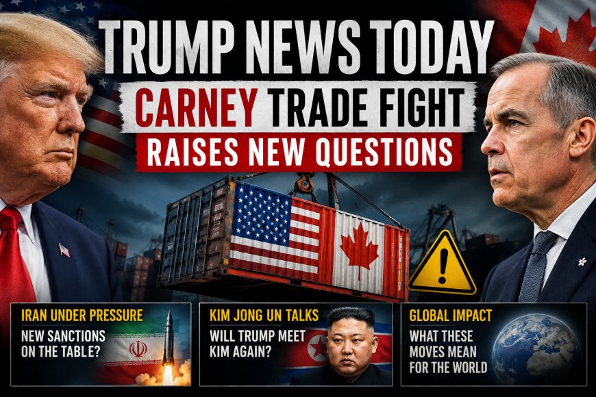 Trump News Today: Carney Trade Fight Raises New Questions