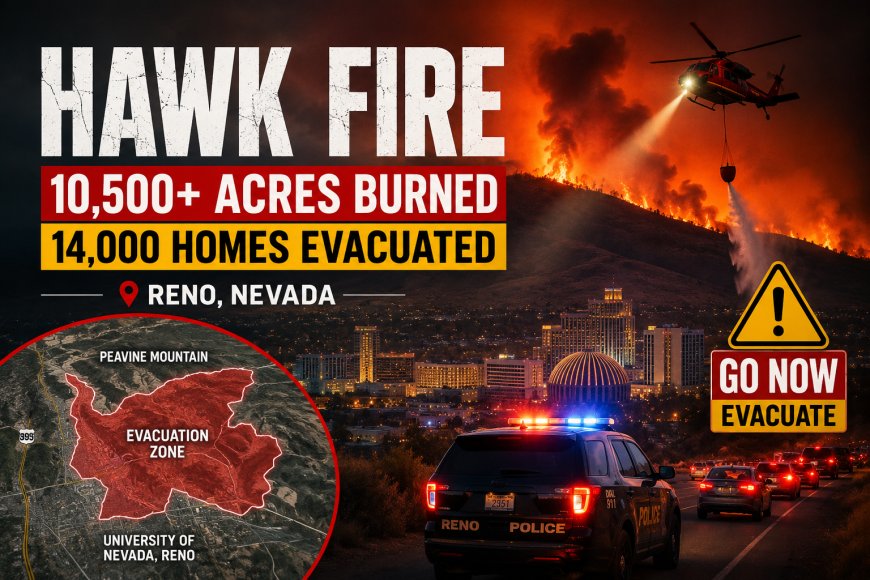 Hawk Fire Reno Update: Evacuations, Maps and Power Outages