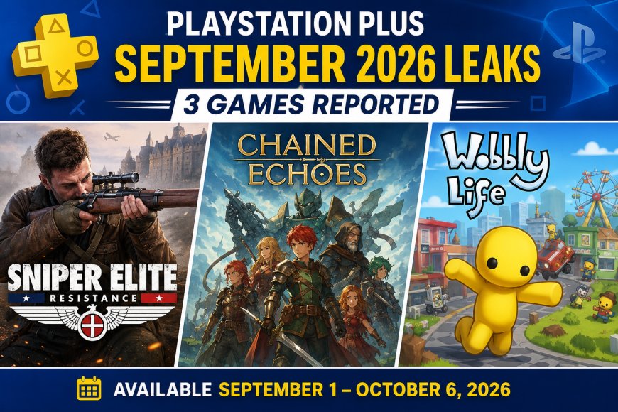 PlayStation Plus September 2026 Leaks: 3 Games Reported