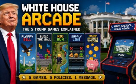 What Are the Five Trump Games in the White House Arcade?