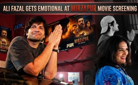 Ali Fazal Gets Emotional at Mirzapur Movie Screening