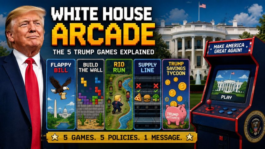 What Are the Five Trump Games in the White House Arcade?