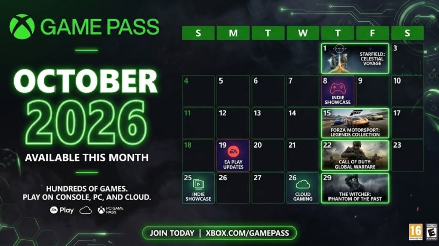 Xbox Game Pass October 2026: Gears of War E-Day Leads Stacked Lineup